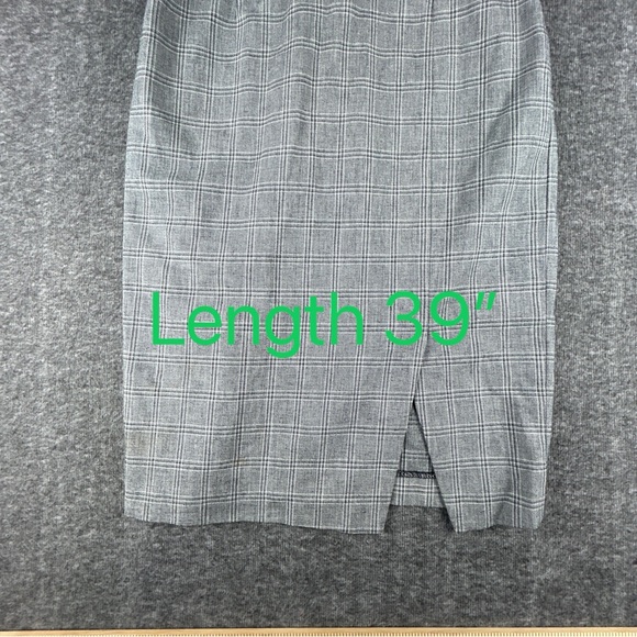 Banana Republic Checkered Grey/White Midi Dress Sleeveless Halter - Picture 4 of 6